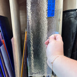 Vintage Transparent Clear Bullseye Tekta Sheet Glass Bullseye BE578 (12.5 x 4in)