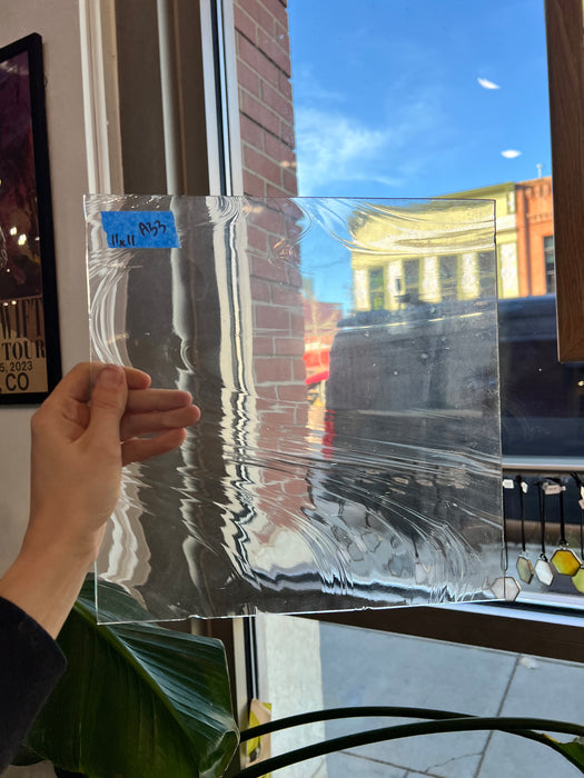 Clear Baqroque Spectrum Sheet Glass Colorado Glass Works