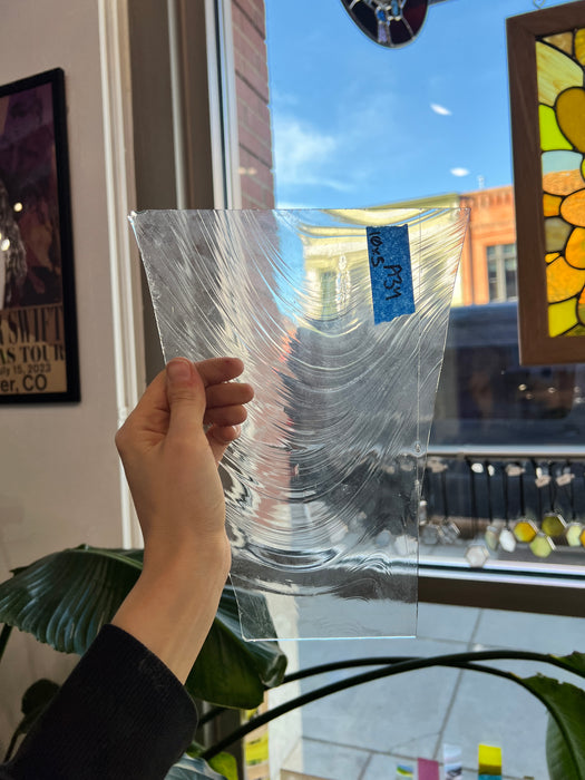 Clear Baqroque Spectrum Sheet Glass Colorado Glass Works