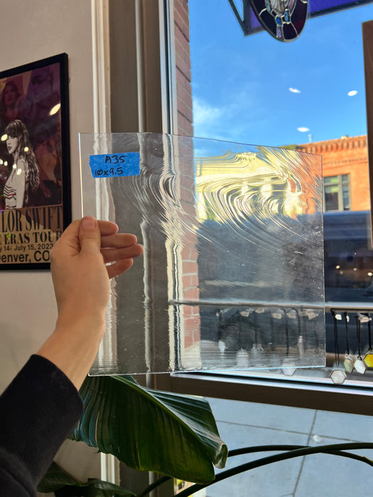 Clear Baqroque Spectrum Sheet Glass Colorado Glass Works