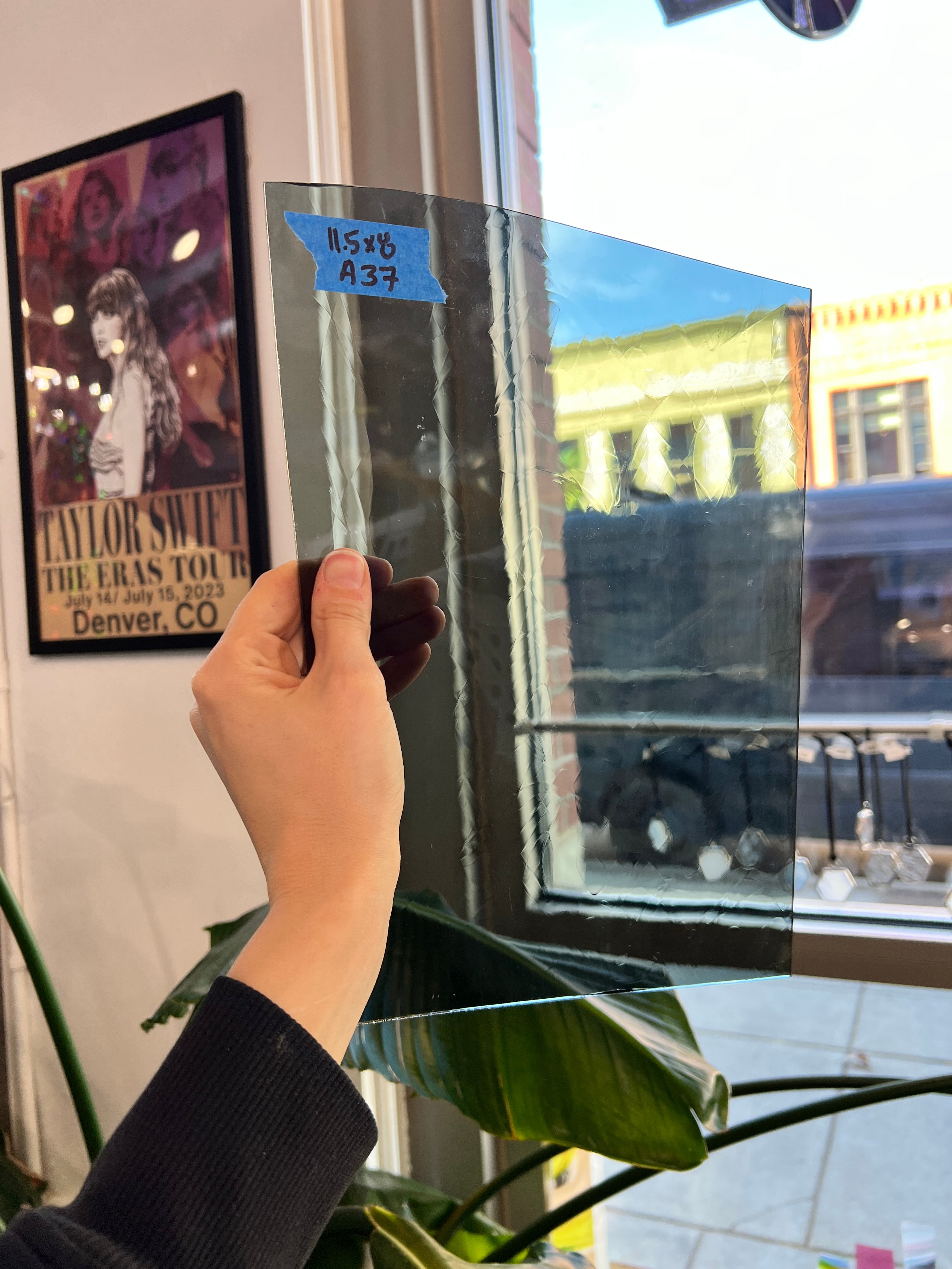 Smokey Grey Antique GNA Sheet Glass Colorado Glassworks A37 (11.5x8in)