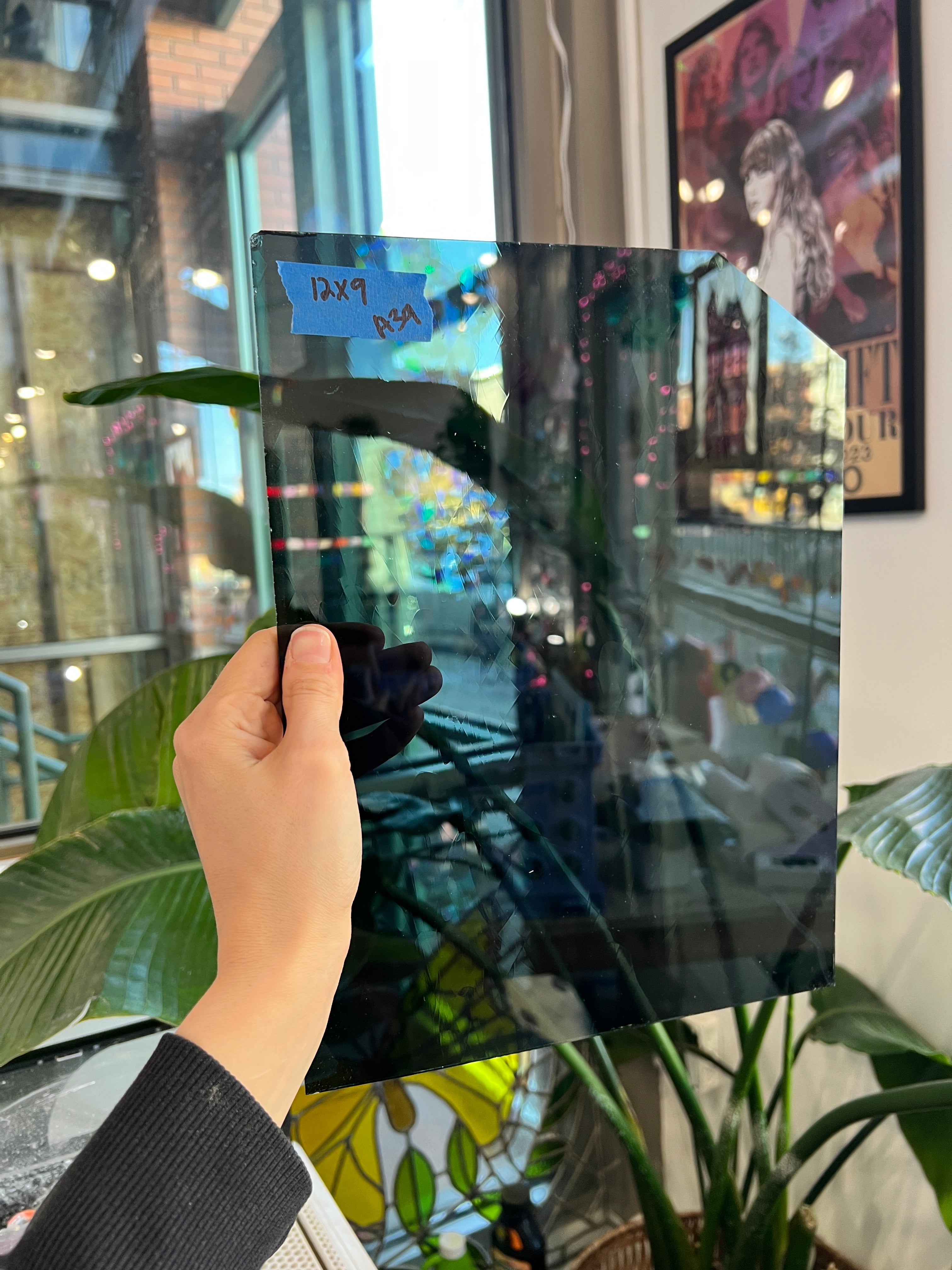 Smokey Grey Antique GNA Sheet Glass Colorado Glassworks A39 (12x9in)