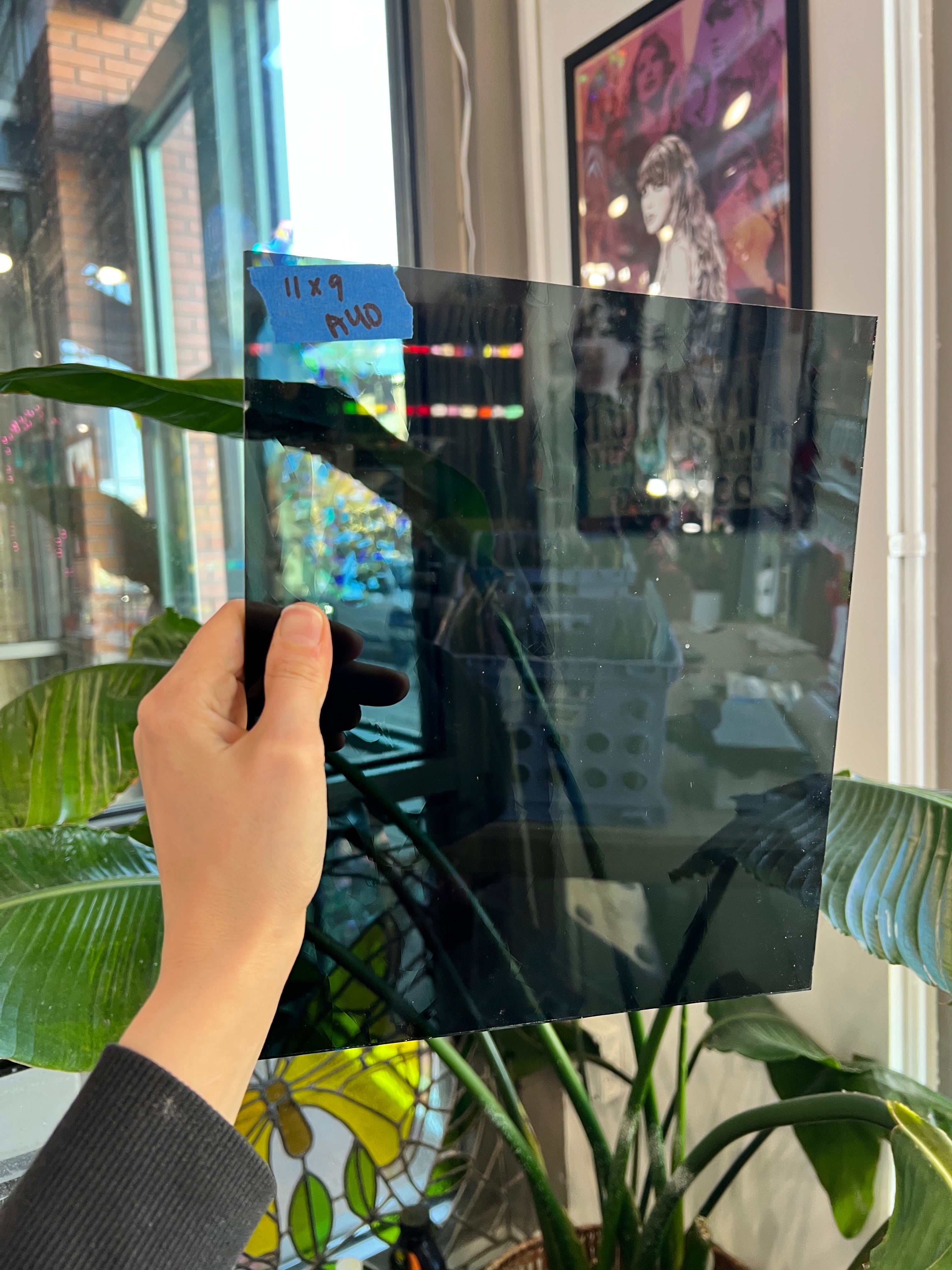 Smokey Grey Antique GNA Sheet Glass Colorado Glassworks A40 (11x9in)