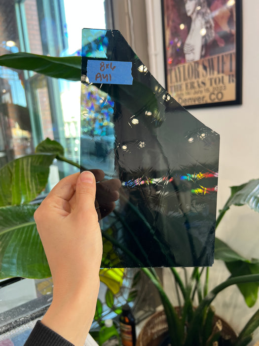 Smokey Grey Antique GNA Sheet Glass Colorado Glassworks A41 (8x6in)