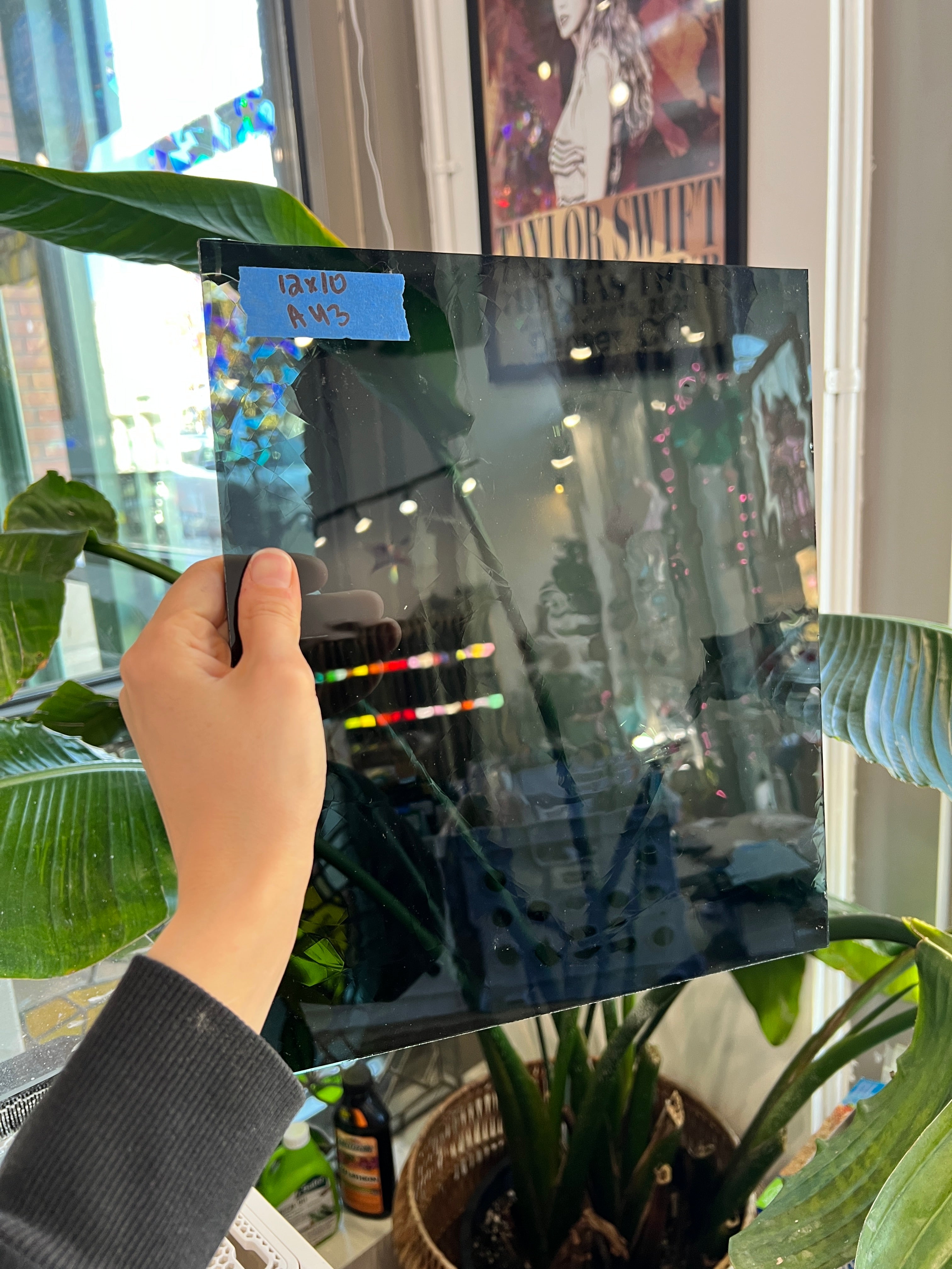 Smokey Grey Antique GNA Sheet Glass Colorado Glassworks A43 (12x10in)