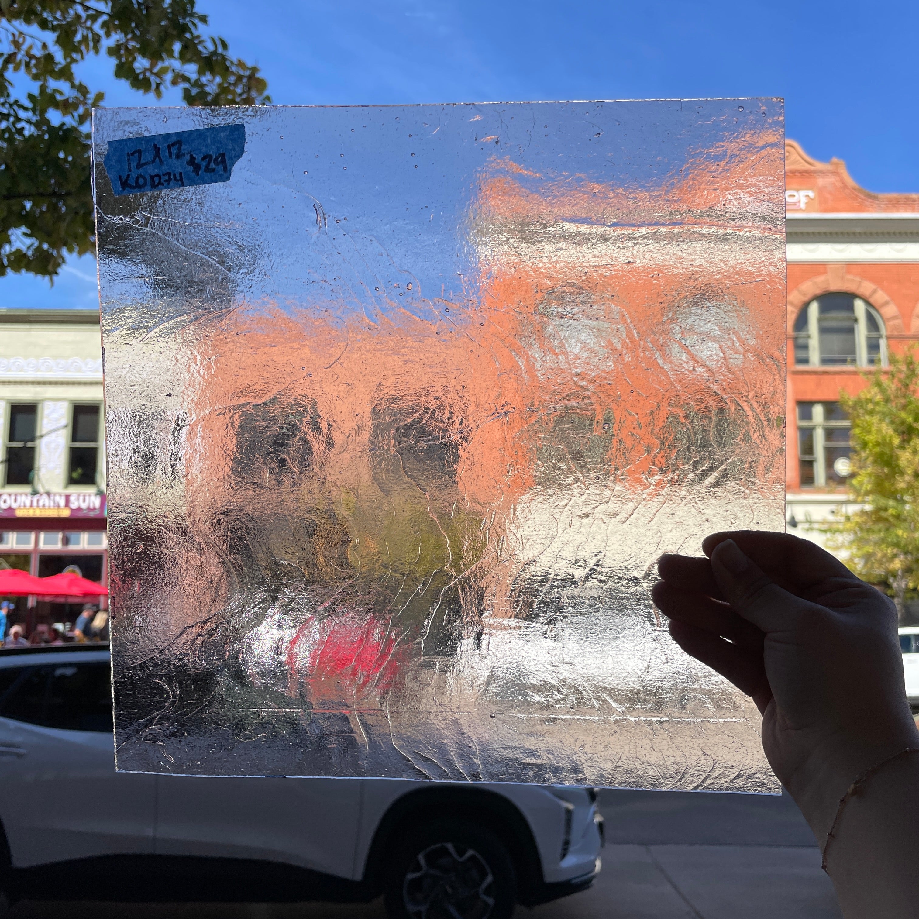 Light Pink Transparent Kokomo Sheet Glass Colorado Glassworks