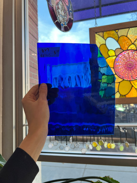 Dark Blue Spectrum Waterglass Sheet Glass Colorado Glassworks