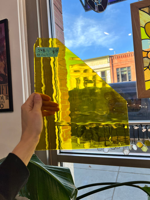 Yellow Transparent Spectrum Waterglass Sheet Glass Colorado Glassworks
