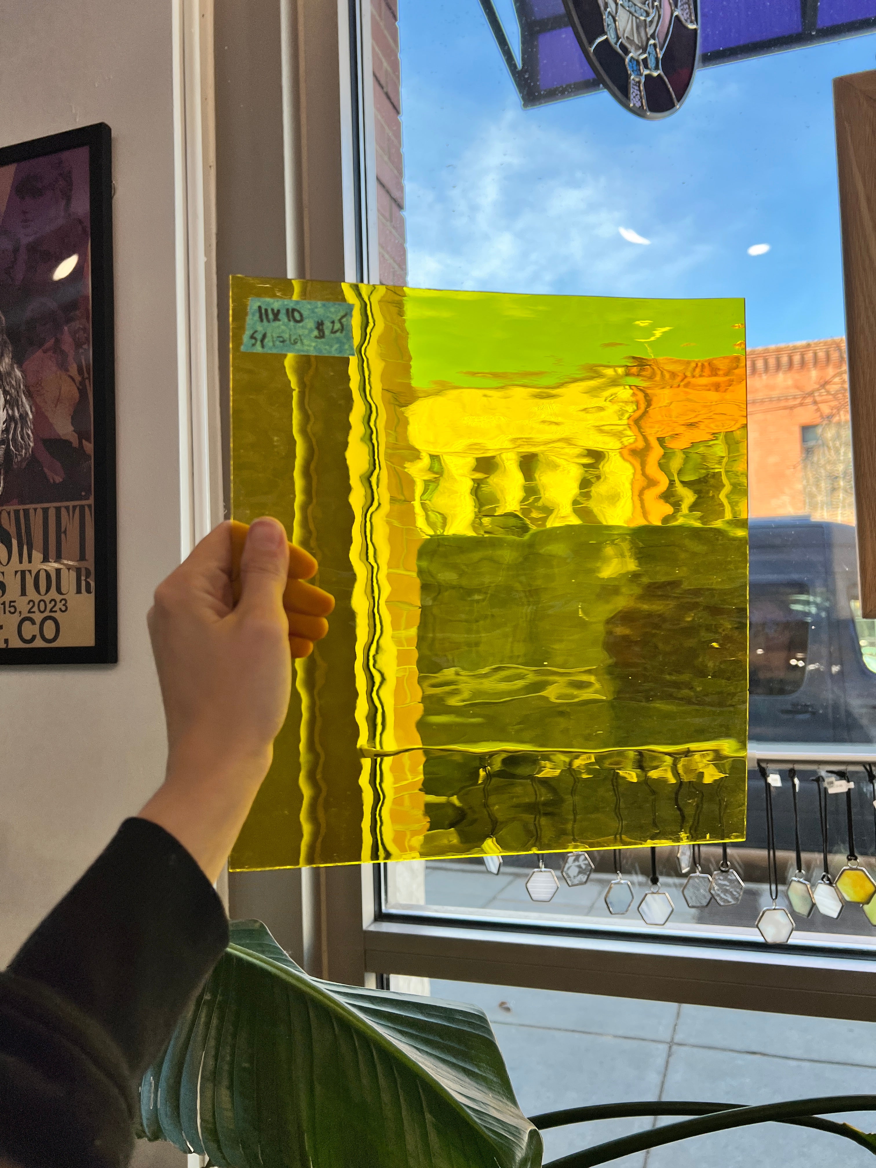 Yellow Transparent Spectrum Waterglass Sheet Glass Colorado Glassworks