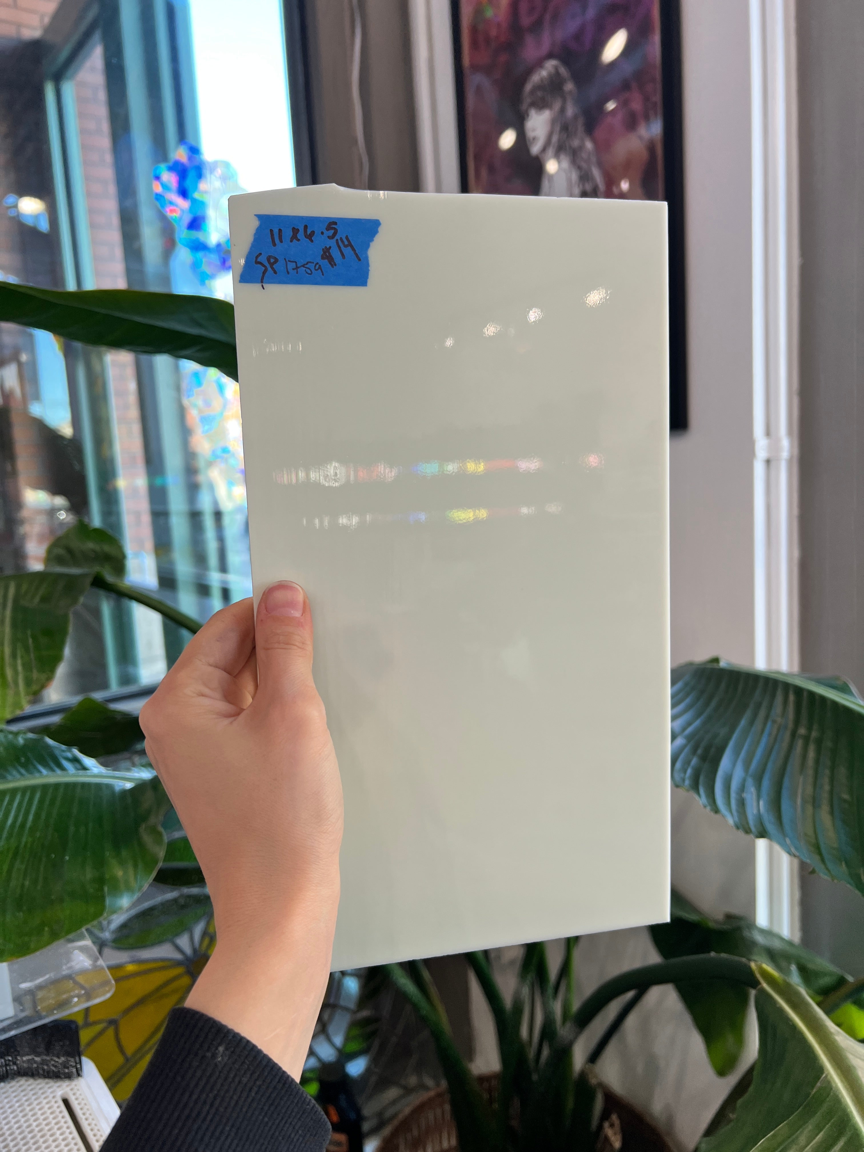 Opaque Tan/Cream/Vanilla Spectrum Sheet Glass Colorado Glassworks SP1759 (11x6.5in)