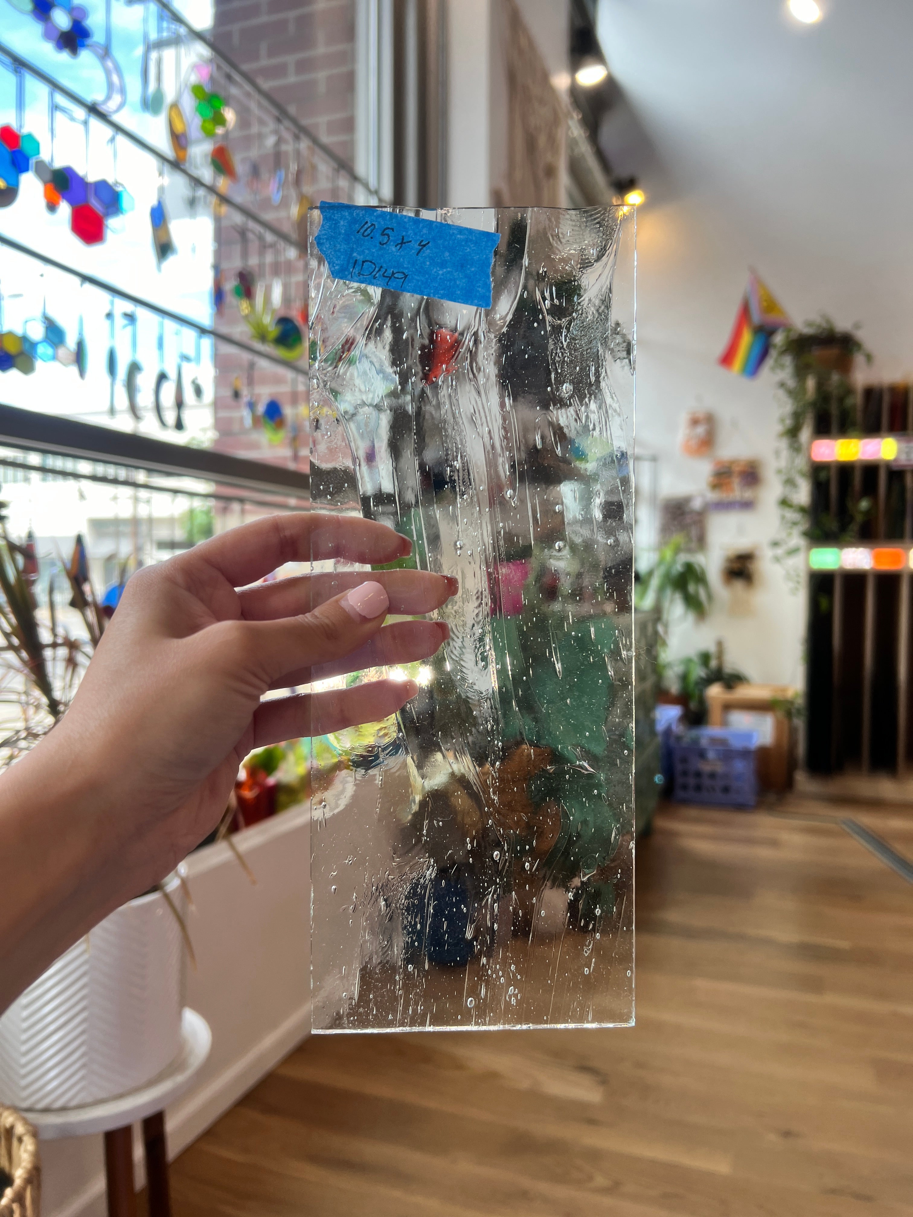 Clear Architectural Wispy Reemy Glass Sheet Glass Colorado Glassworks
