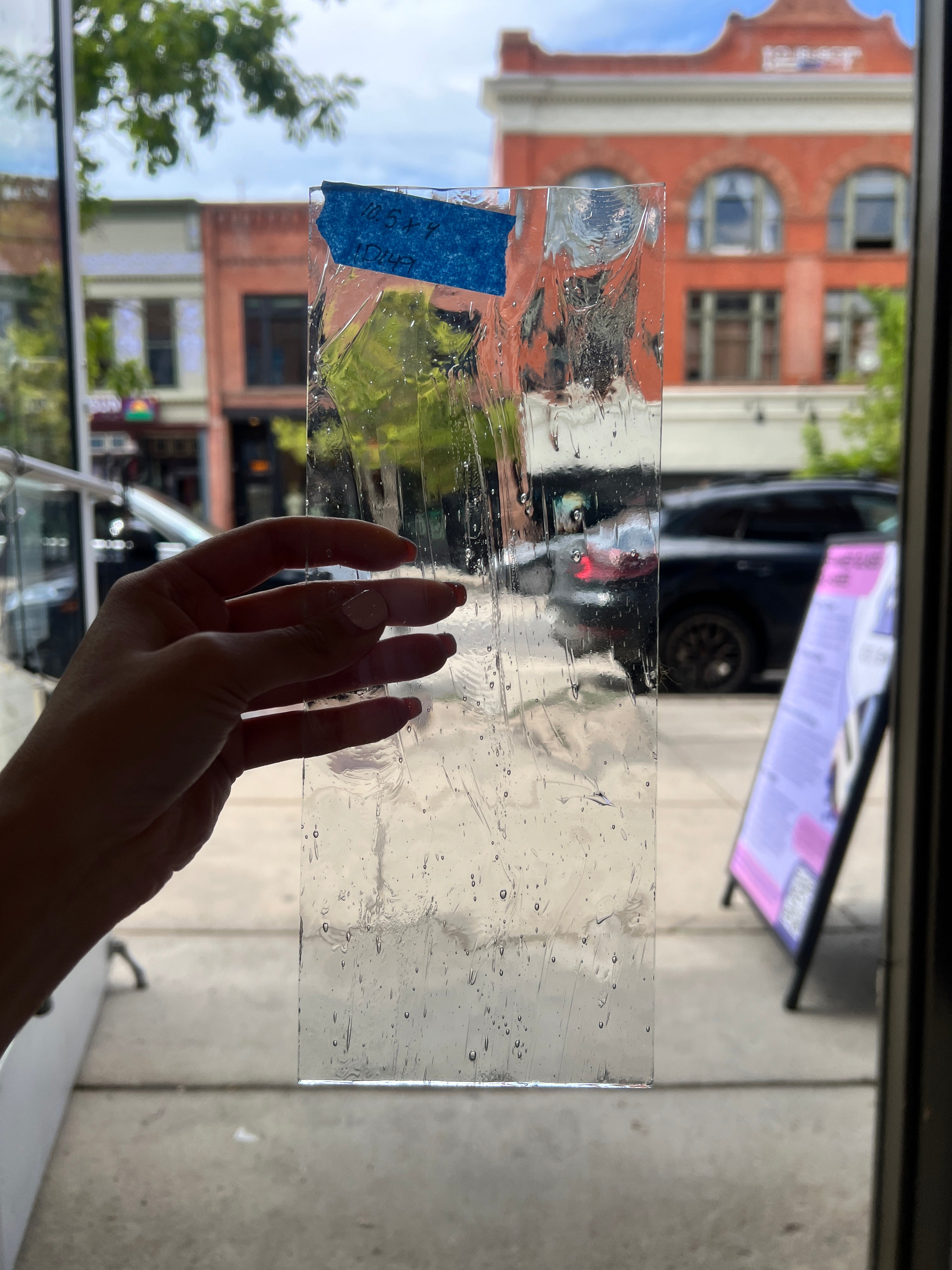 Clear Architectural Wispy Reemy Glass Sheet Glass Colorado Glassworks