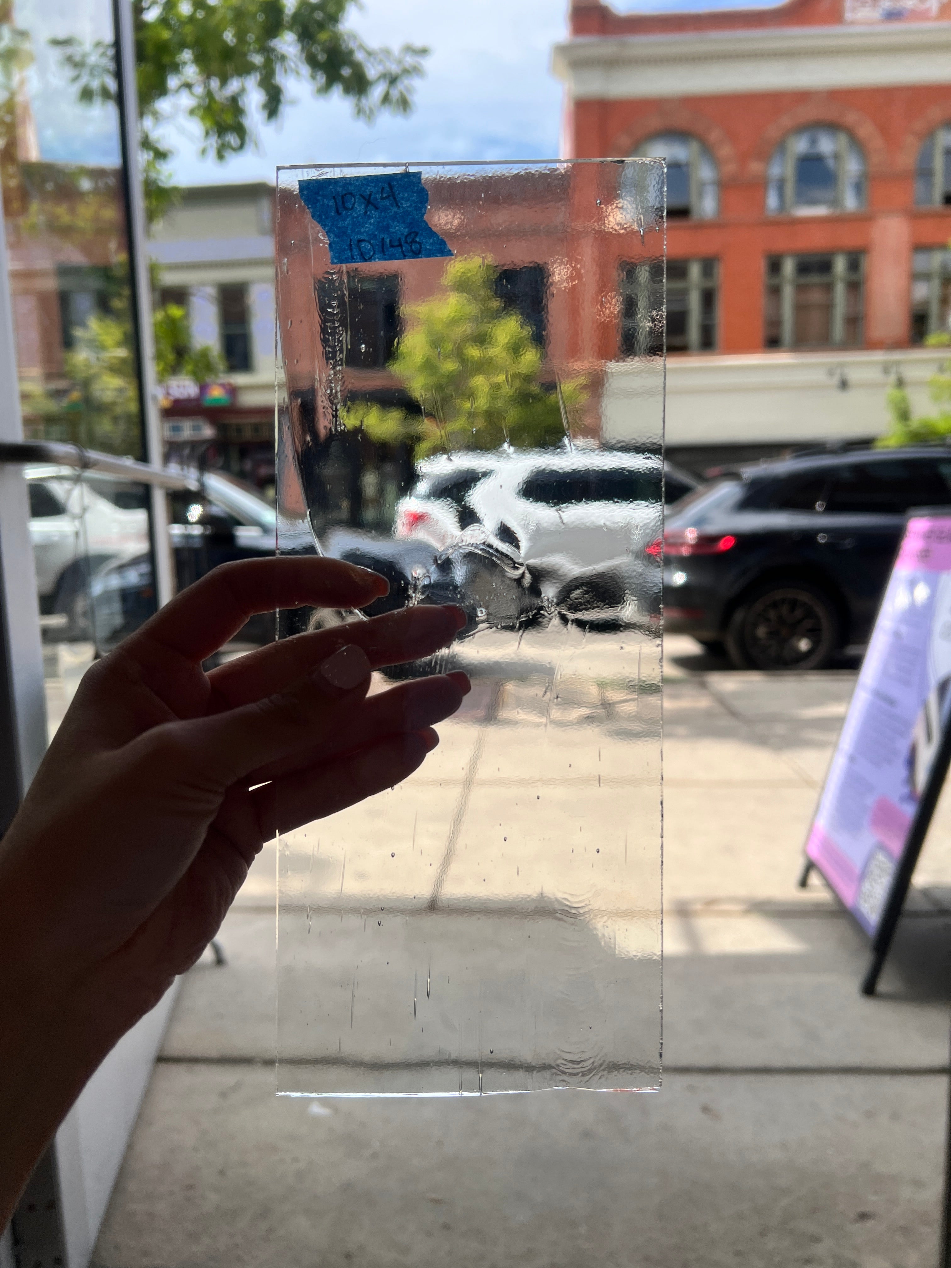 Clear Architectural Wispy Reemy Glass Sheet Glass Colorado Glassworks