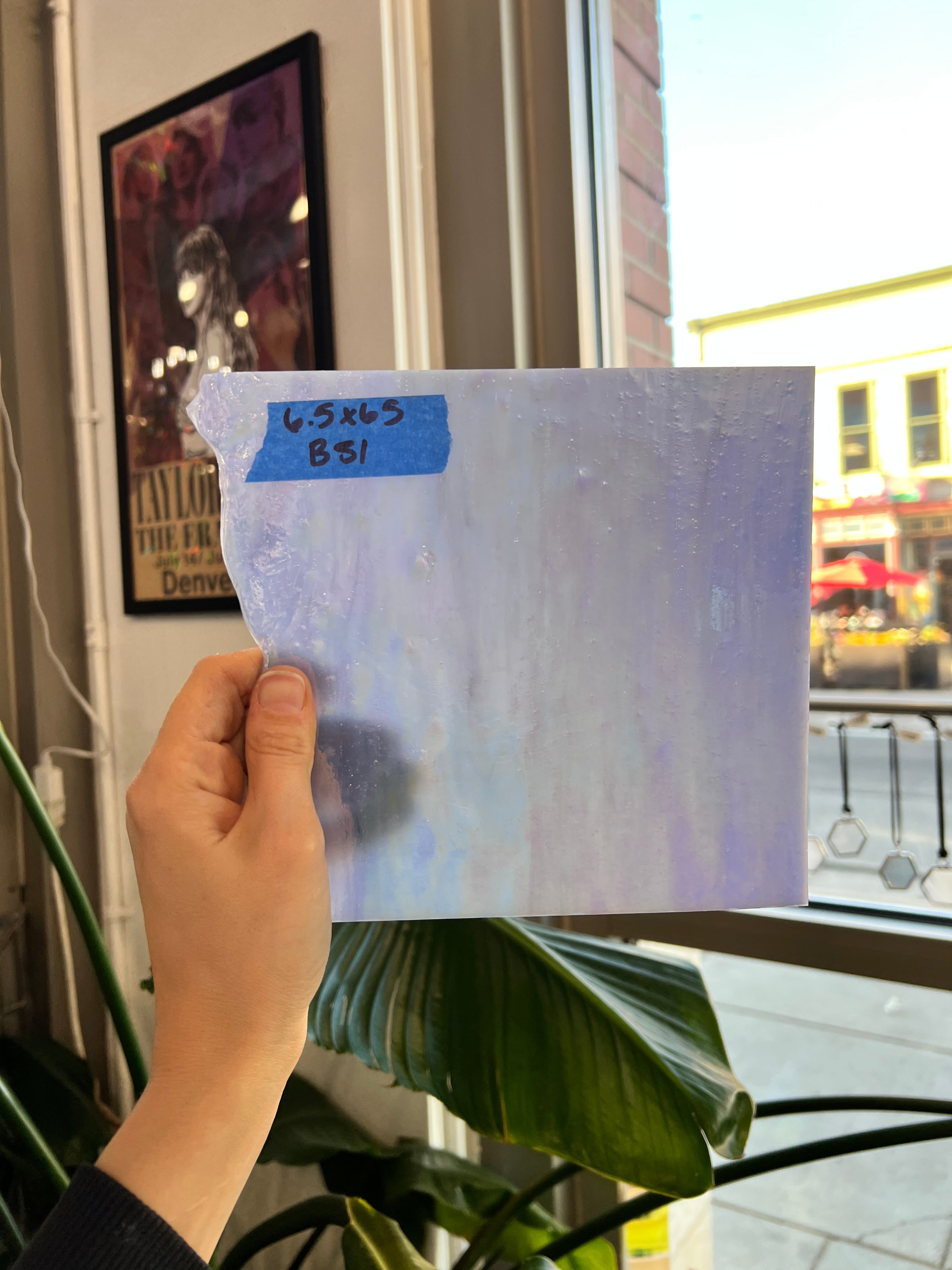 Purple Opaque Iridescent Choice Sheet Glass Colorado Glassworks