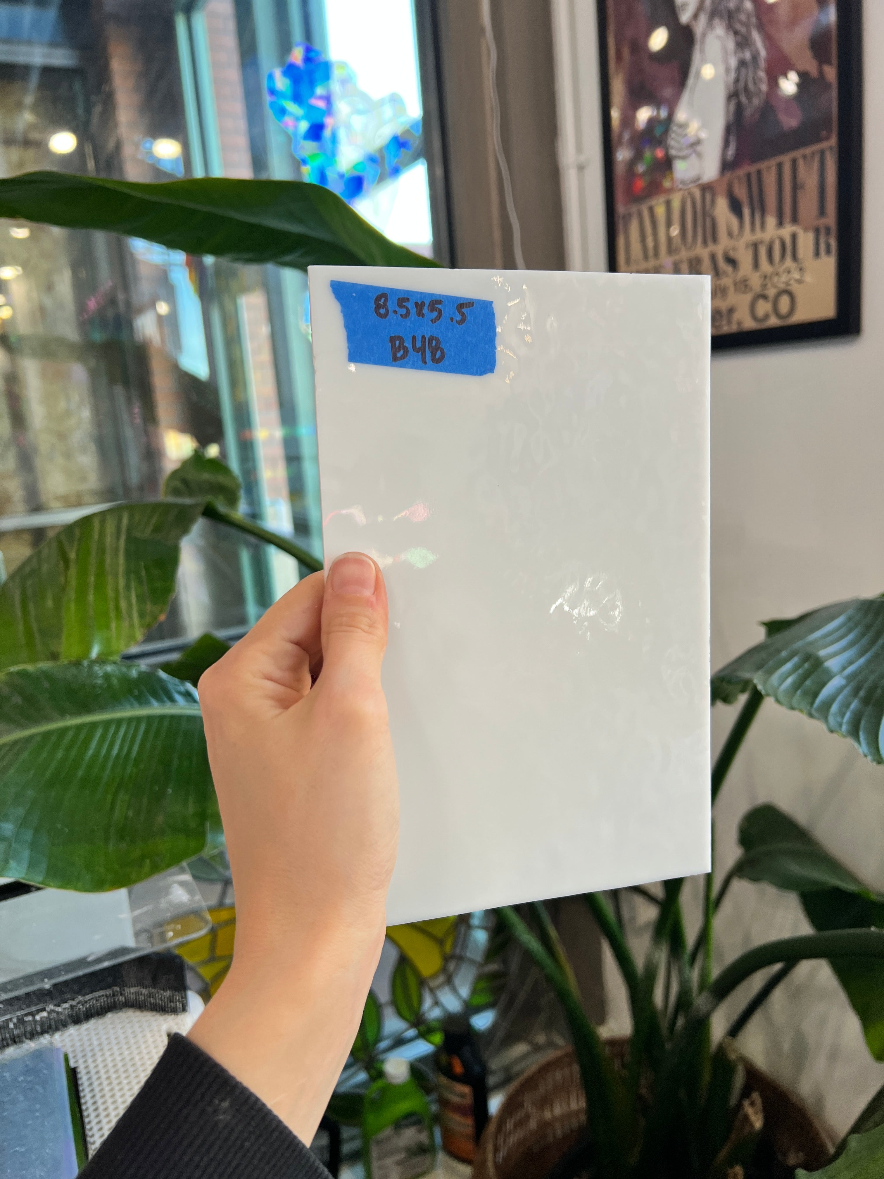 White Solid Opaque Sheet Glass Colorado Glassworks