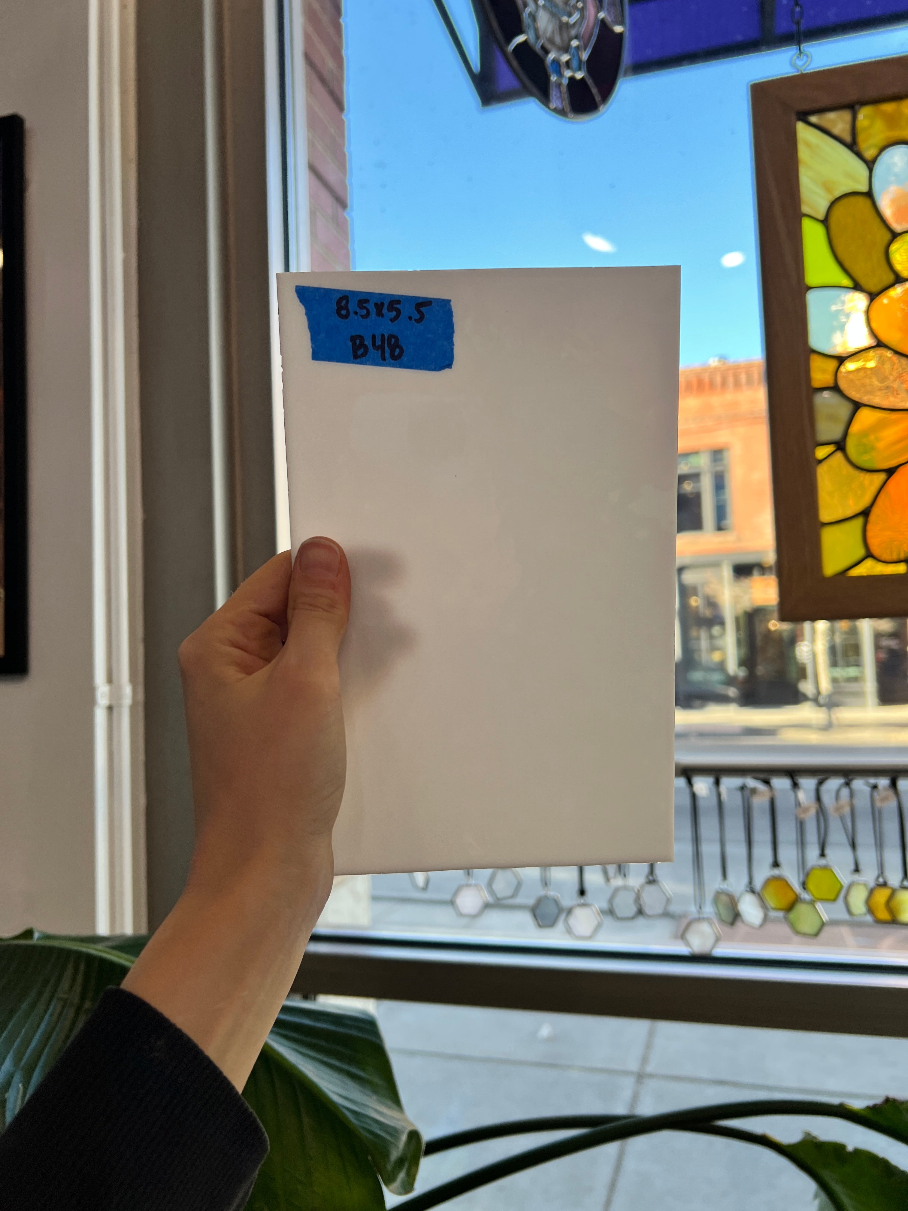 White Solid Opaque Sheet Glass Colorado Glassworks