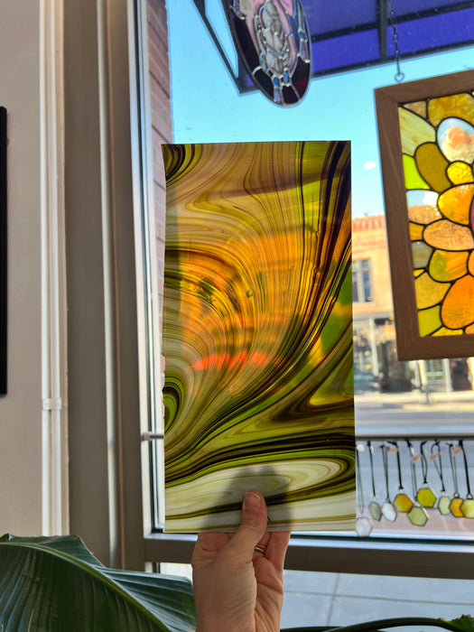 Dubai Chocolate Fusers Reserve Oceanside Fusible 96 COE Sheet Glass Colorado Glassworks