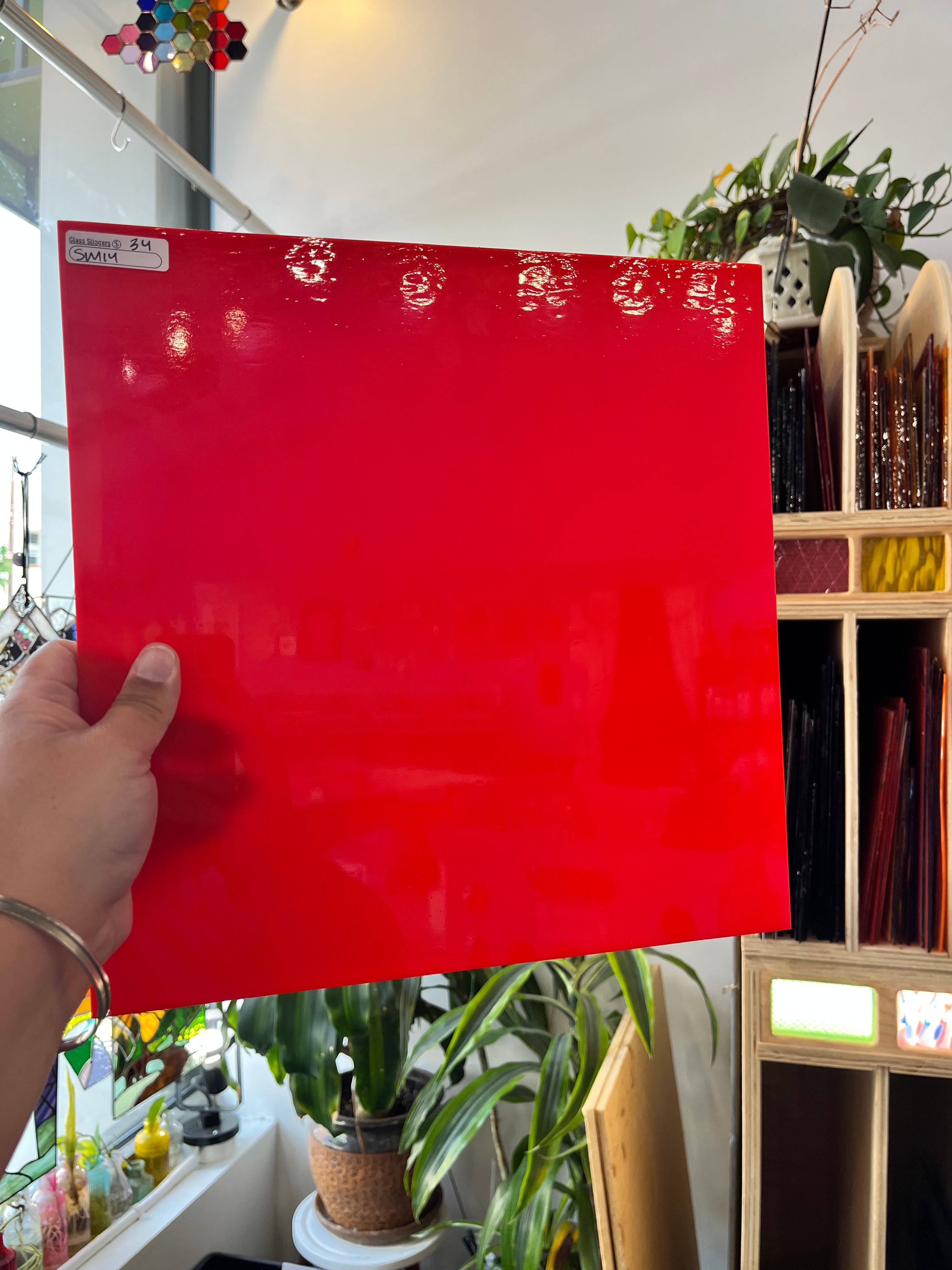Deep Orange Opaque Spectrum (S) Sheet Glass Colorado Glassworks