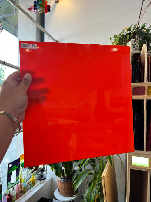 Deep Orange Opaque Spectrum (S) Sheet Glass Colorado Glassworks