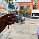 Clear Industrial Wispy Reemy Glass Sheet Glass Colorado Glassworks   