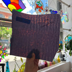 Vintage Semi-Opaque Purple Bullseye Sheet Glass Colorado Glassworks