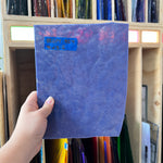Vintage Semi-Opaque Purple Bullseye Sheet Glass Colorado Glassworks BE674 (7x8.5in)