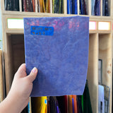 Vintage Semi-Opaque Purple Bullseye Sheet Glass Colorado Glassworks BE674 (7x8.5in)