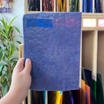 Vintage Semi-Opaque Purple Bullseye Sheet Glass Colorado Glassworks BE673 (6.5x9in)