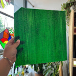 White and Green Opaque Wisps Kokomo (S) Sheet Glass Colorado Glass Works B
