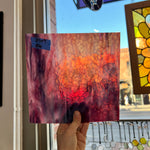 Pink Purple White Vintage Bullseye Mixed Sheet Glass Colorado Glassworks