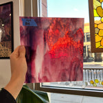 Pink Purple White Vintage Bullseye Mixed Sheet Glass Colorado Glassworks