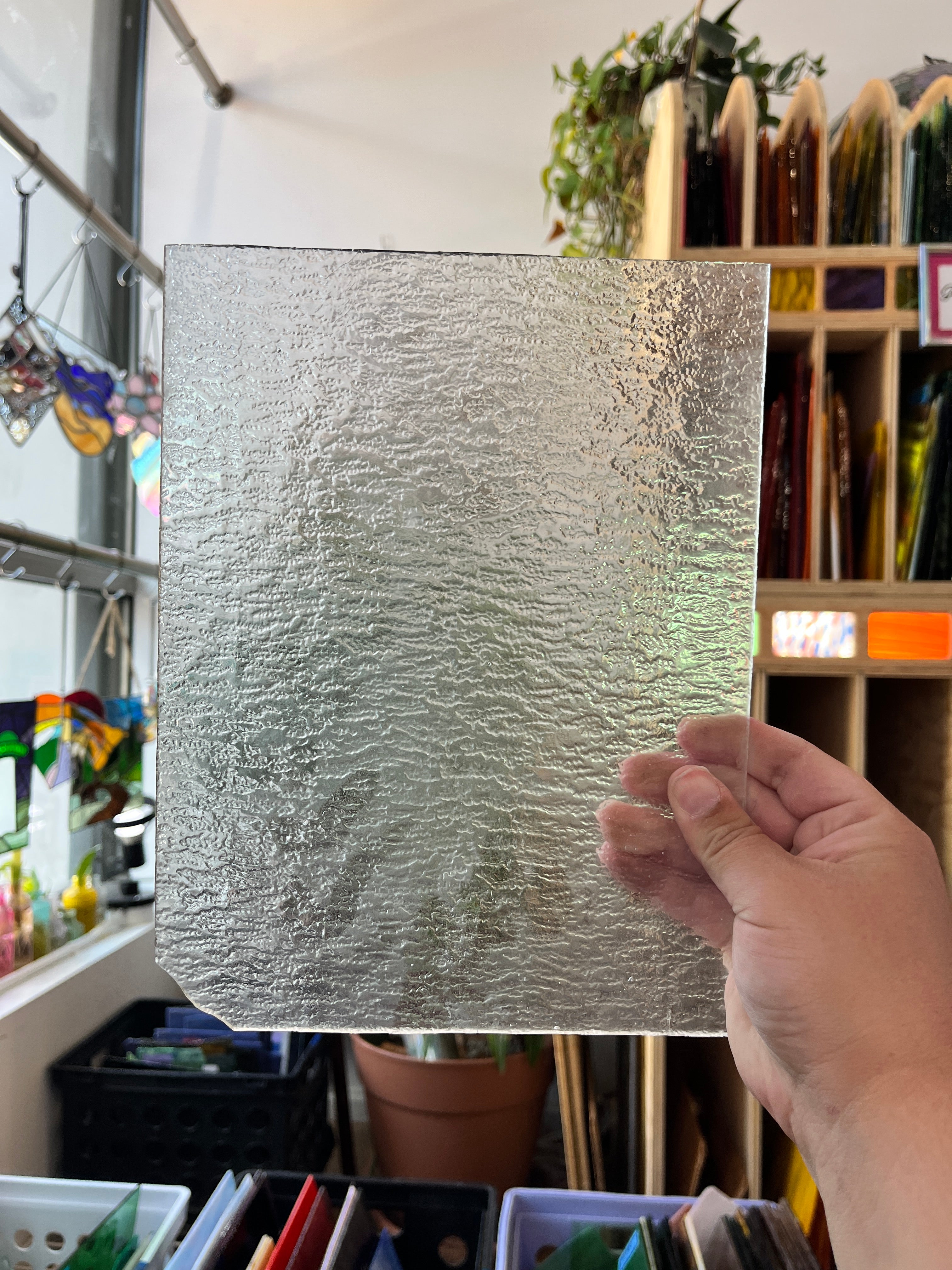 Clear Rippled Texture (S) Sheet Glass Colorado Glassworks B