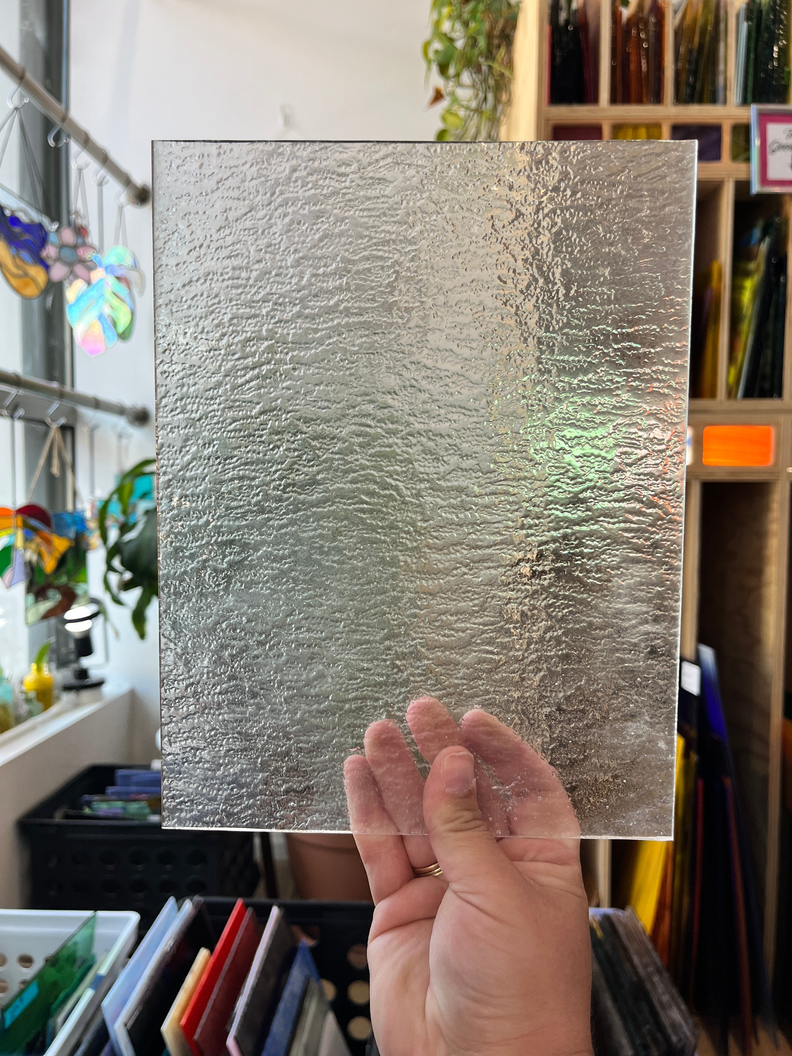 Clear Rippled Texture (S) Sheet Glass Colorado Glassworks A
