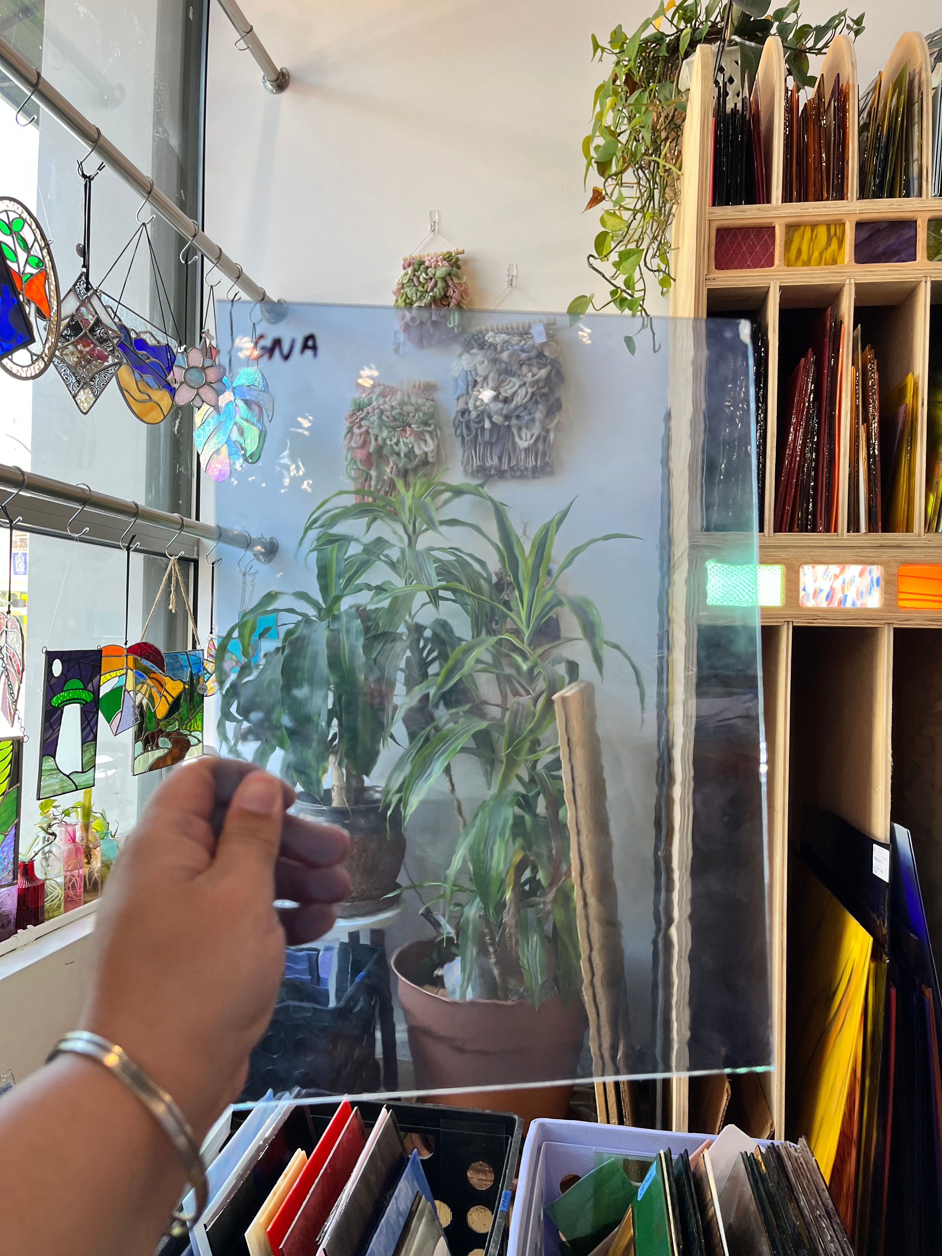 Baby Blue Transparent GNA Sheet Glass Colorado Glassworks 12x10in (S)