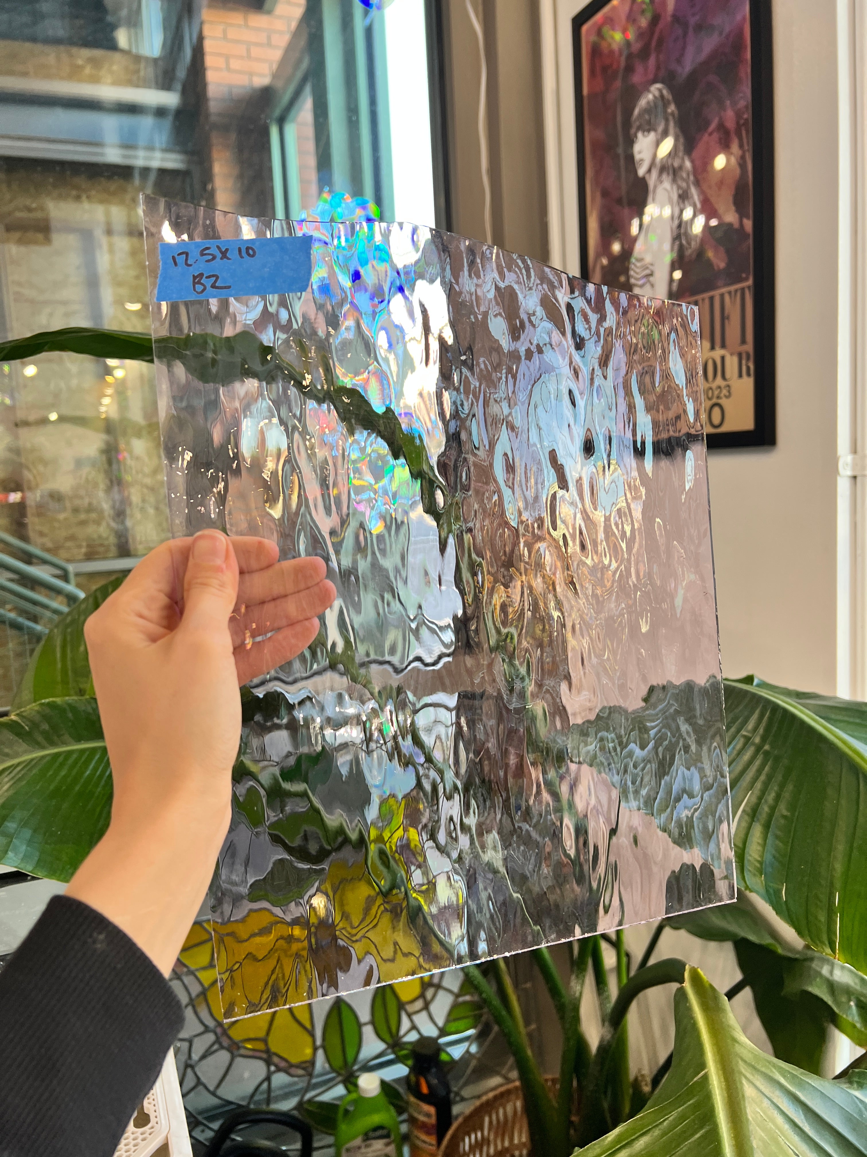 Vintage Electric Pink Spectrum Waterglass Sheet Glass Colorado Glassworks