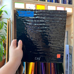 Vintage Opaque Black Bullseye Sheet Glass Colorado Glass Works BE653 (9x10in)