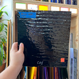 Vintage Opaque Black Bullseye Sheet Glass Colorado Glass Works BE653 (9x10in)