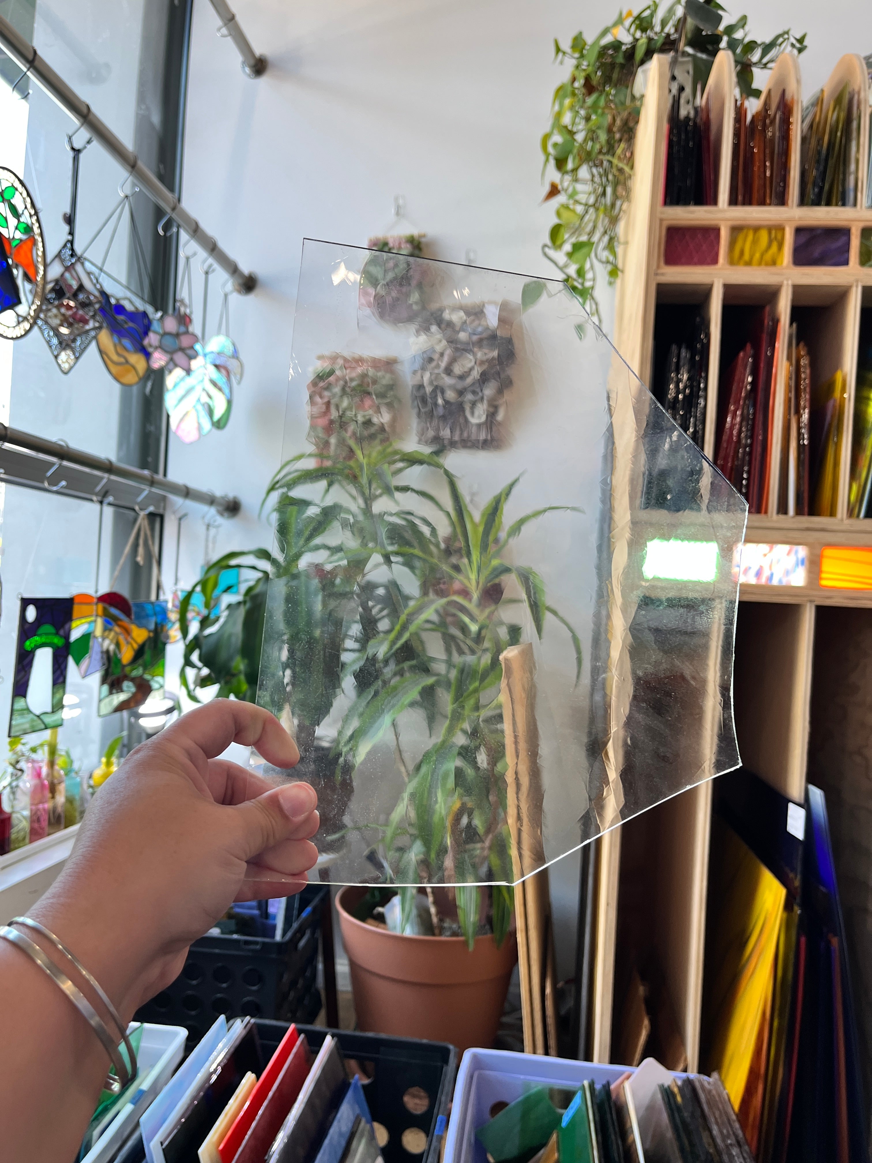 Clear GNA Antique (S) Sheet Glass Colorado Glassworks B