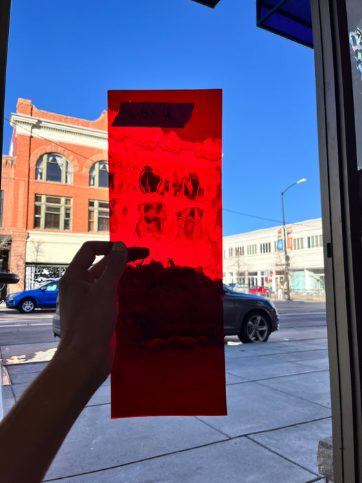 Red Transparent Waterglass Sheet Glass Colorado Glassworks