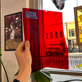 Red Mouth Blown Glass on Clear Flash Fremont (Copy) Sheet Glass Colorado Glass Works
