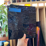 Vintage Opaque Black Bullseye Sheet Glass Colorado Glass Works BE662 (8x9.5in)