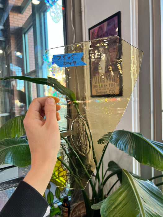 Yellow Mouth Blown Misc Glass Sheet Glass Colorado Glassworks 5x7.5in (UNK-35930413)