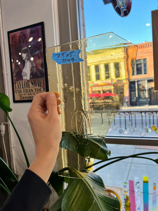 Yellow Mouth Blown Misc Glass Sheet Glass Colorado Glassworks