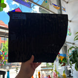 Vintage Opaque Black Bullseye