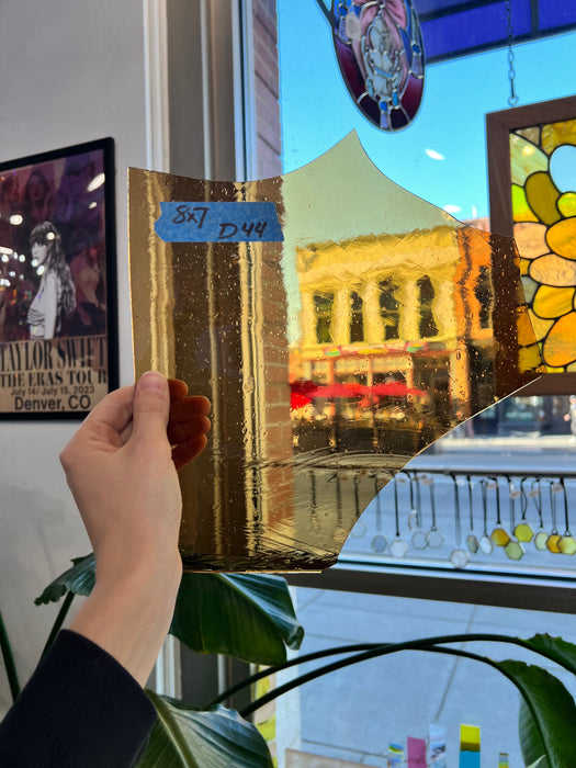 Yellow Mouth Blown Misc Glass Sheet Glass Colorado Glassworks