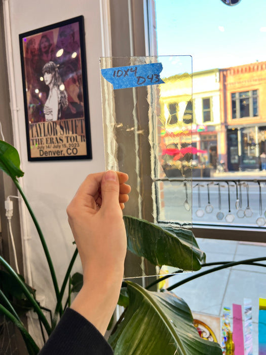 Taupe Antique Mouth Blown Sheet Glass Colorado Glassworks