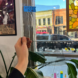 Grey Clear Mouth Blown Sheet Glass Colorado Glassworks