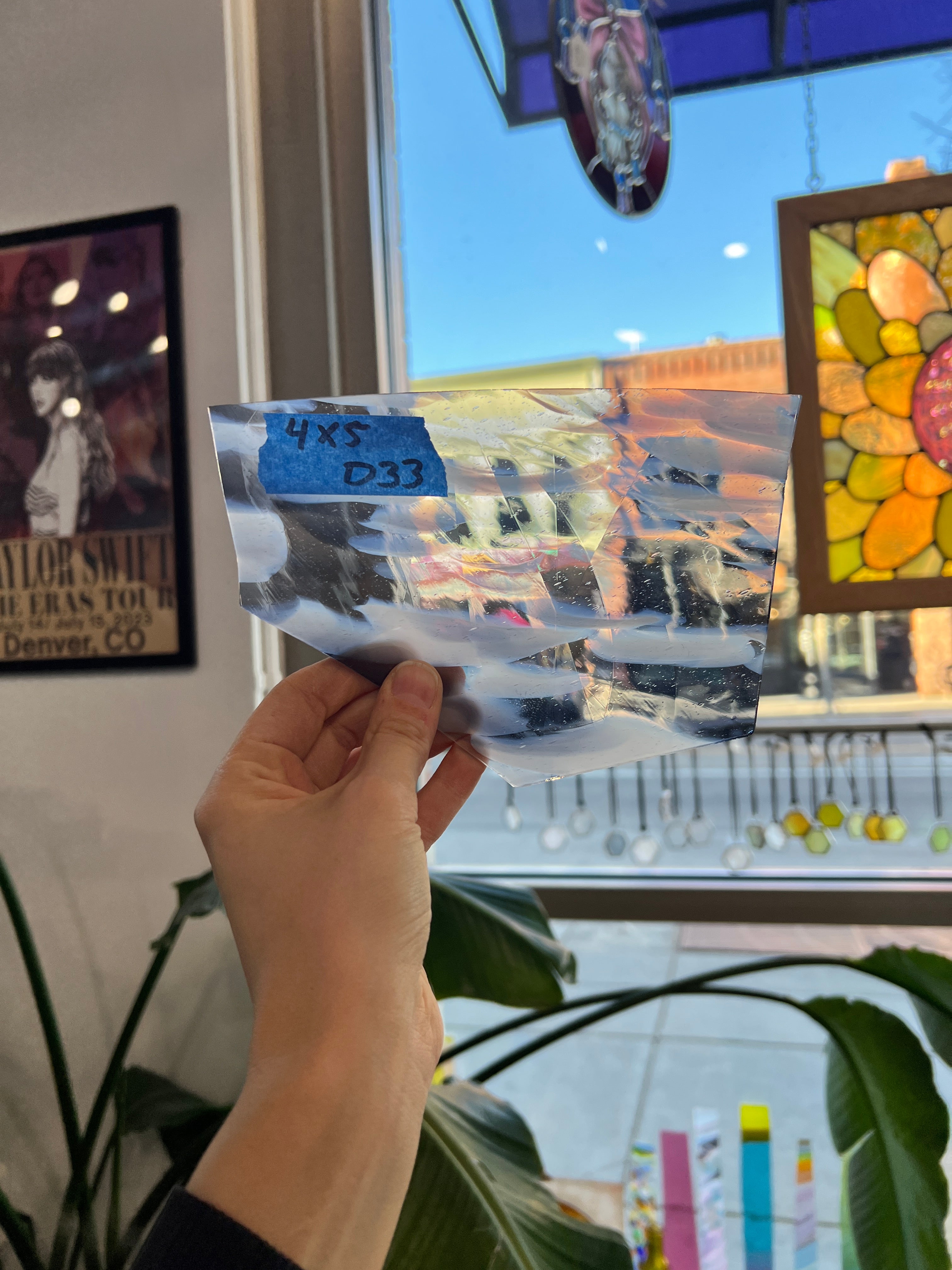 Black and White Mouthblown Sheet Glass Colorado Glass Works