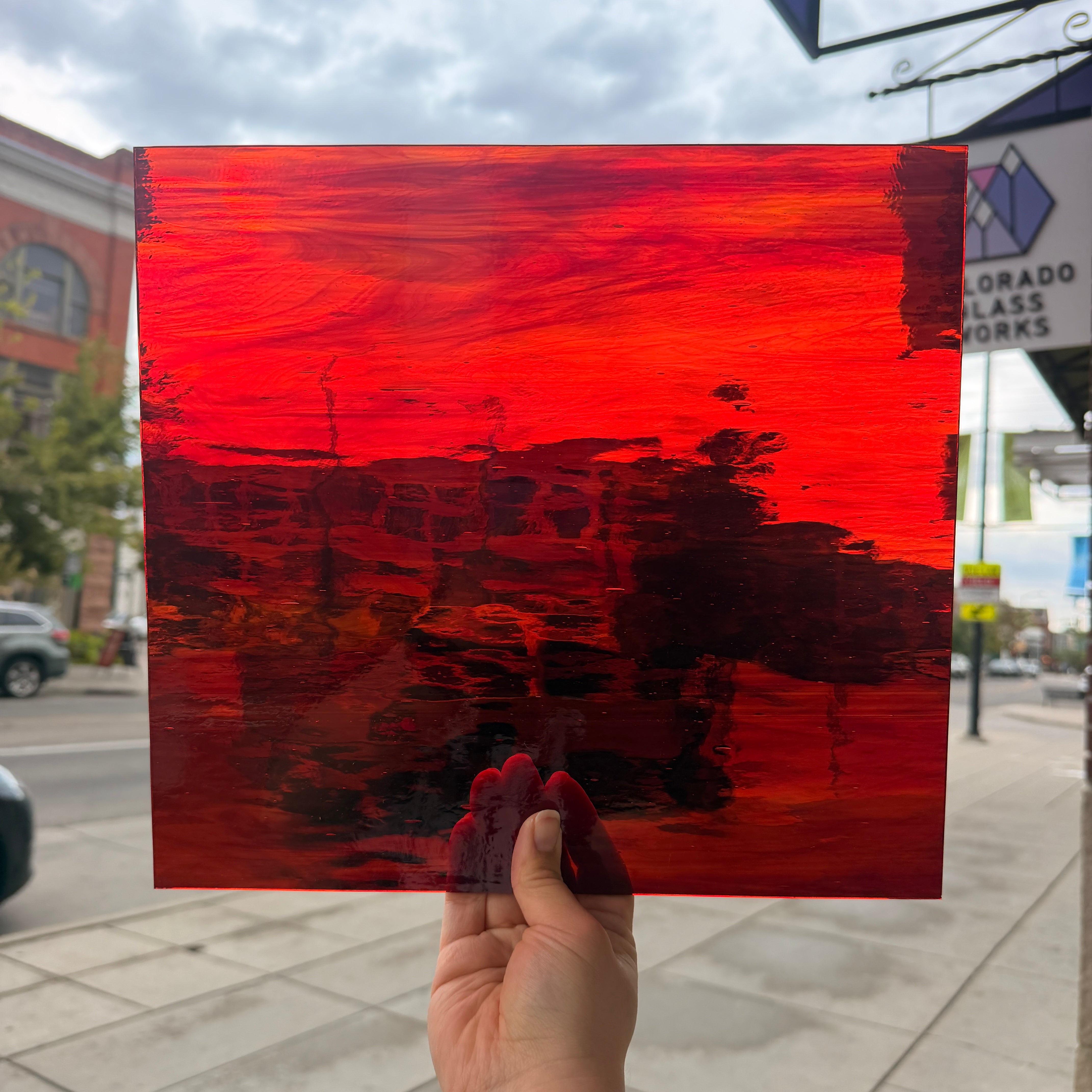 Ruby Red Amber Waterglass Oceanside Fusible 96 COE (OGT 451.20WF)