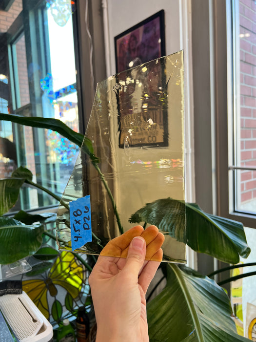 Yellow Mouth Blown Misc Glass Sheet Glass Colorado Glassworks 4.5x8in (UNK-32194861)